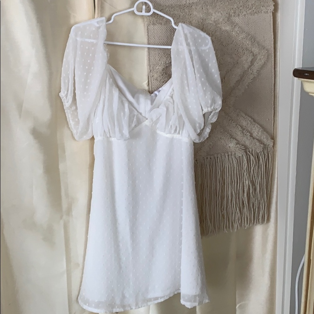 Missguided Milkmaid skater dress